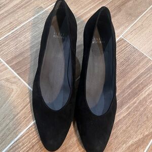 Stuart Weitzman Black Suede Flats